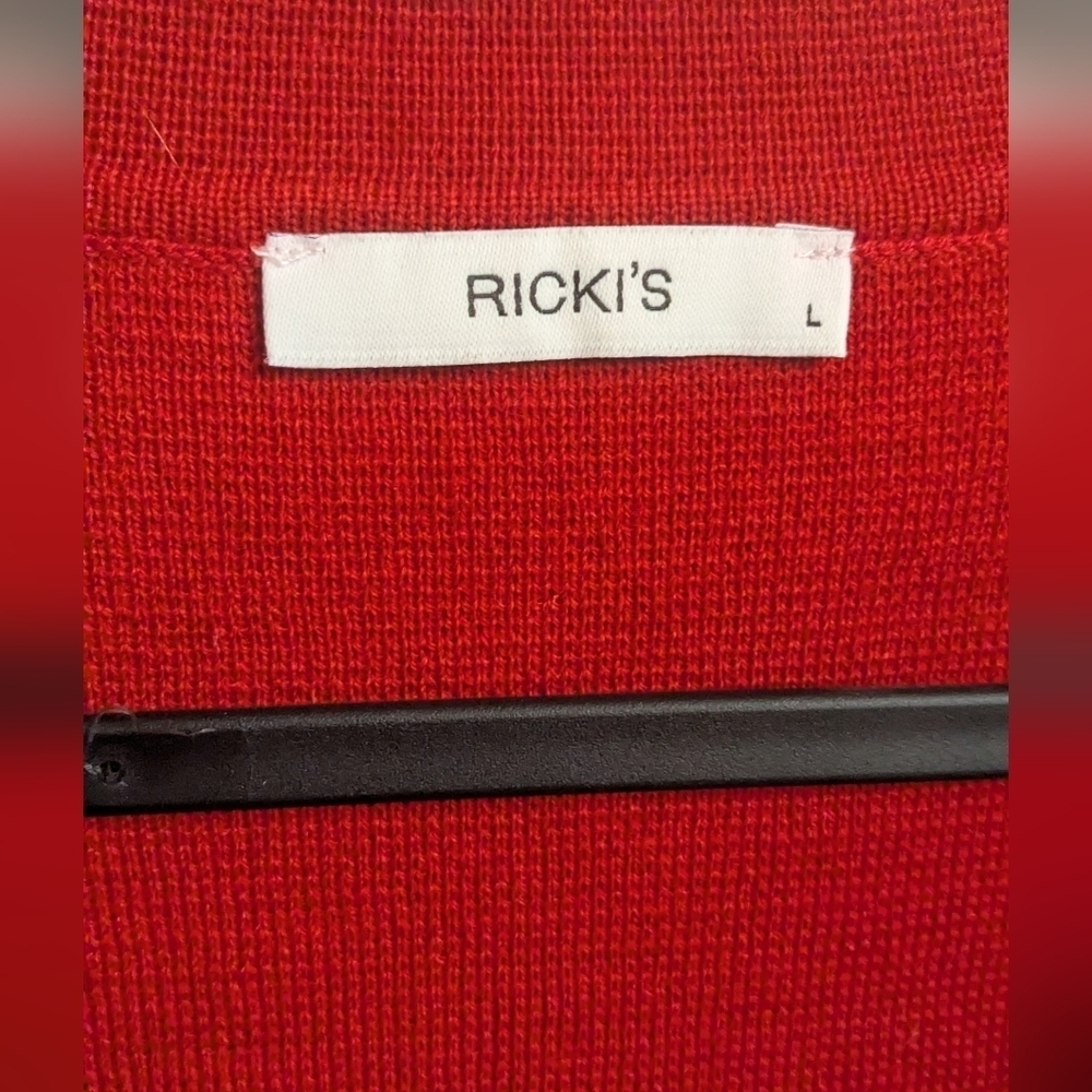 Ricki's Red Sweater Knit Blazer - size L - Picture 5 of 8